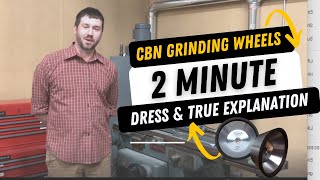 CBN Grinding Wheels Truing and Dressing Explained in 2 Minutes [upl. by Onitnas]