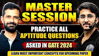 GATE 2024 Aptitude Questions  GATE Exam Questions Pattern By IISc Bengaluru  Master session [upl. by Ahseenat]