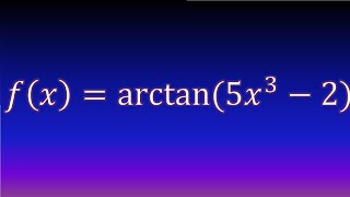 Derivadas trigonometricas inversas arcotangente regla de cadena [upl. by Einahpad439]