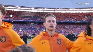 Netherlands vs Croatia National Anthem  UEFA Nations League 202223 Semifinal [upl. by Donatelli]