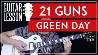 21 Guns Guitar Tutorial  Green Day Guitar Lesson 🎸 Tabs  Solo  Guitar Cover [upl. by Karylin32]