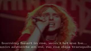 Burning heart by Vandenberg with lyrics EnglishSpanish [upl. by Ravert476]