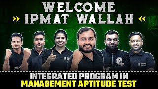 Lets Crack IPMAT Together🔥 Welcome IPMAT Wallah 🔥 [upl. by Ahsinak]