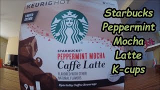 Milo Reviews Starbucks Peppermint Mocha Latte Kcups Limited Edition [upl. by Ahsitel]