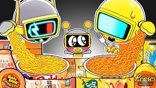 SPRUNKI ASMR  Fun Bot Vs Garnold Convenience Store Food Mukbang  Incredibox Animation [upl. by Violetta]