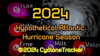 2024 Hypothetical Atlantic Hurricane Season Animation [upl. by Ozzy131]