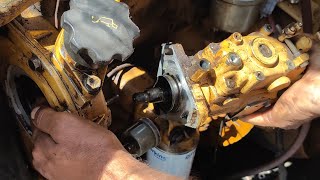 how to engine diesel pump fitting  how to full repair injector and diesel pump [upl. by Esil]