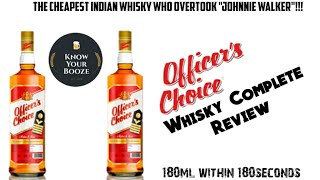 Officers Choice Whiskey Complete Review  Indias Iconic Whisky [upl. by Omik]