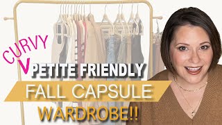 FALL CAPSULE WARDROBE  PETITE FRIENDLY  Adventures With Robin [upl. by Simonne953]