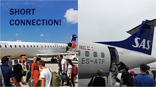 TRIP REPORT  Scandinavian Airlines SAS Go CRJ900 amp ATR 72600 BLQCPHGOT  SK2686 amp SK1444 [upl. by Mcclure]