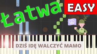 🎹 Dziś idę walczyć mamo  Piano Tutorial łatwa wersja 🎵 NUTY W OPISIE 🎼 [upl. by Inahteb]