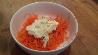 Carrot salad and garlic mayonnaise [upl. by Leagiba]