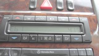 Mercedes W210 Climate Control Fault Codes [upl. by Gardel]