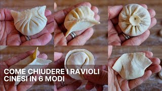 Come chiudere i ravioli cinesi in 6 modi facili [upl. by Okihcim]