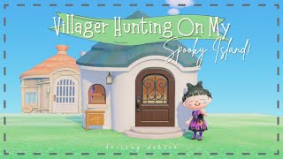 Villager Hunting On My Spooky Island Animal Crossing New Horizons [upl. by Ansilma]