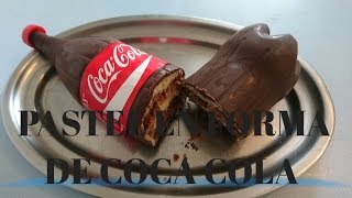 PASTEL EN FORMA DE COCA COLA RAPIDO Y FACIL [upl. by Neelra]