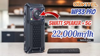 Oukitel WP33 PRO  22000mah monster rugged phone  oukitel wp 33 pro 2023 [upl. by Ayaet]