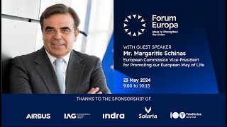 Forum Europa Mr Margaritis Schinas European Commission VP for Promoting our European Way of Life [upl. by Tempest411]