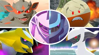 Pokémon Legends Arceus  All Bosses  Cutscenes [upl. by Vershen]