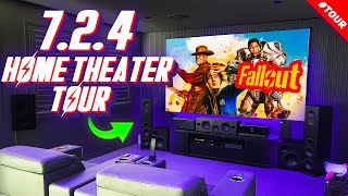 My ULTIMATE 724 Home Theater Tour 2024 4K DOLBY ATMOS  Krix  XGIMI  Valencia  Yamaha [upl. by Oakie]