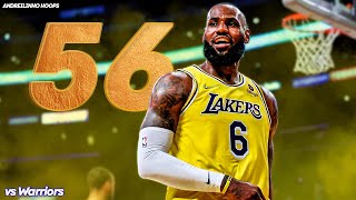 LeBron James 56 POINTS vs Warriors ● Full Highlights ● 050322 ● 1080P 60 FPS [upl. by Humfried]