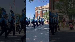 Cheyenne East Thunderbirds march in 2024 Cheyenne Frontier Days Parade [upl. by Noiwtna]