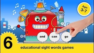 Sight Words Learning Games amp Reading Flash Cards  Educational app for Kids [upl. by Aissatsan]