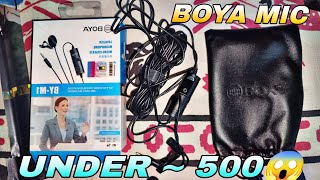 Best Budget Mic For Youtube 🔥 Best Mic Boya price lekas  Boya M1 Mic Test  2025 Under 500 [upl. by Pelligrini]