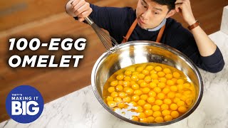 I Made A Giant 100Egg Omelet • Tasty [upl. by Tonia793]