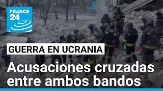 Acusaciones cruzadas entre Rusia y Ucrania se agudizan tras mil días de guerra • FRANCE 24 [upl. by Eedna]