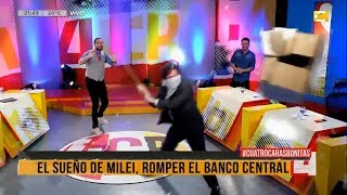 Javier Milei revienta el Banco Central para su cumpleaños 221018 [upl. by Notyal109]