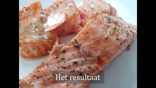 Zalm uit de airfryer  Recept  NLBE  Plezierindekeukennl [upl. by Mcnamee412]