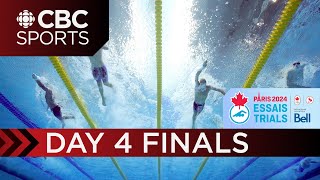 2024 Canadian Olympic amp Paralympic Swimming Trials Finals  Toronto  Day 3  CBC Sports [upl. by Ahter]