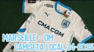 ⚽🔥 UNBOXING CAMISETA BARATA  OLYMPIQUE DE MARSELLA  20242025  LIGUE 1 MCDONALDS  BESTZV1 🔥⚽ [upl. by Heimer]