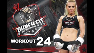 Punch Fit Workout 24 Heavy Bag Workout  Intermediate Level  Home Boxing Workout [upl. by Droffig]