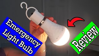 Rechargeable Emergency Light Bulbs  Amazon Review amp Demo [upl. by Rumit]