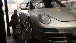 4 Wheel Alignment On Porsche 911 Carrera Turbo [upl. by Nallij]