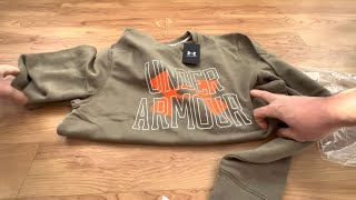 Under Armour RIVAL TERRY  Sweatshirt unboxing  ORIGINAL [upl. by Aynotel]