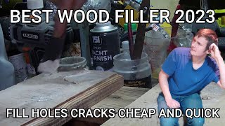 The Best Cheapest Wood Hole Filler Repair Method 2023 Pallet Wood Project [upl. by Kataway965]