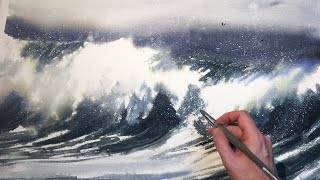 Watercolor Wave study [upl. by Assyle]