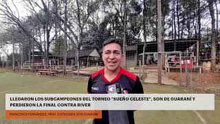 quotSueño Celestequot volvieron los chicos de Guaraní que perdieron la final contra River [upl. by Adnor]