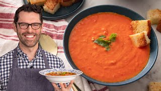 Rich and Creamy Tomato Soup Recipe  SO Easy [upl. by Akinam601]