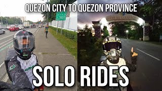 QUEZON CITY TO QUEZON PROVINCE  SOLO RIDES  TRAVEL VLOG [upl. by Nilats]