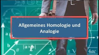 Allgemeines Homologie und Analogie [upl. by Mchenry735]