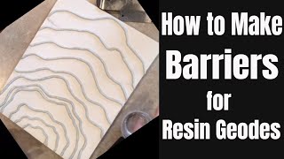 5 How to Make Barriers amp Boundaries for a Resin Geode [upl. by Inatsed704]