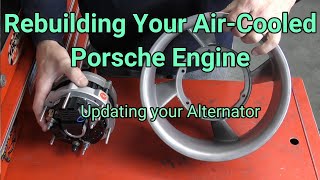 Porsche Alternator Update How to rebuild your aircooled Porsche engine [upl. by Marlena]