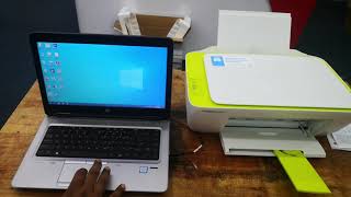 HOW TO SETUP AND INSTALL HP DESKJET INK ADVANTAGE 2135 [upl. by Arykahs]