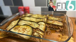 FIT6 recipe  Aubergine lasagne low carb meal [upl. by Hgierb]