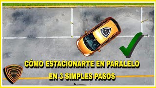 EXAMEN DE MANEJO A1 ¿CÓMO REALIZAR FÁCIL EL ESTACIONAMIENTO PARALELO EN 3 SIMPLES PASOS ADC [upl. by Eiramlirpa]