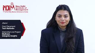 NDIM Placement  Jhanvi Placed at Tech Mahindra  NDIM Top PGDM  NDIM Best MBA  NDIM Reviews [upl. by Eyt]